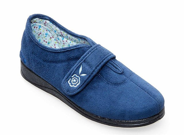 Padders Camilla 447 Women's Velcro Slippers - Wide Fit with Memory Foam Comfort